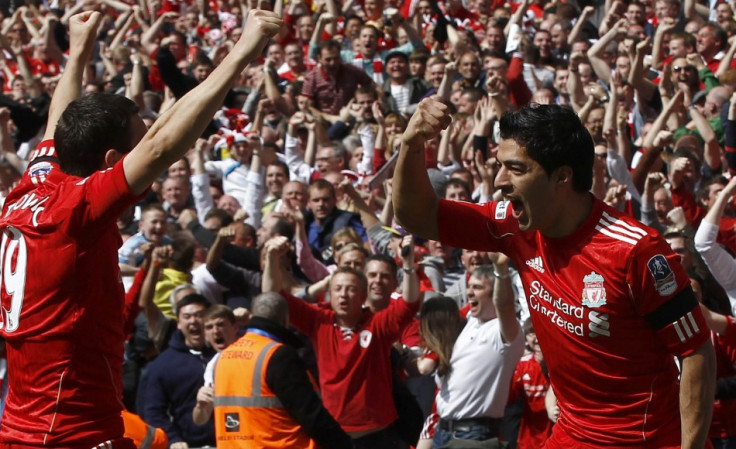 Stewart Downing and Luis Suarez