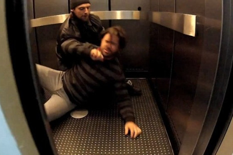 Elevator murder prank