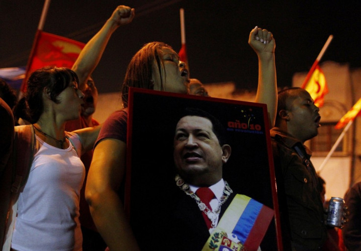 Supporters of Chavez