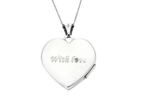 With Love personalised locket