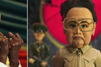 Robert Mugabe (l) and puppet Kim Jong-il