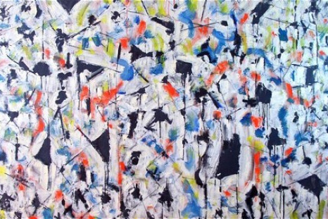Abstract canvas by Arthur Inajian
