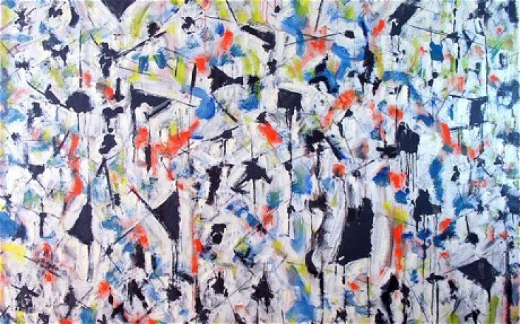 Abstract canvas by Arthur Inajian
