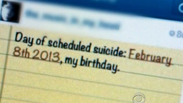 Chilling message was read by mother Karen