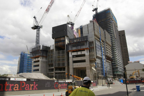 A construction site for new apartments is seen in central Sydney