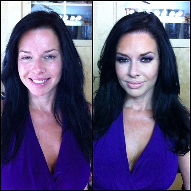 Porn Star Before and After Make-up