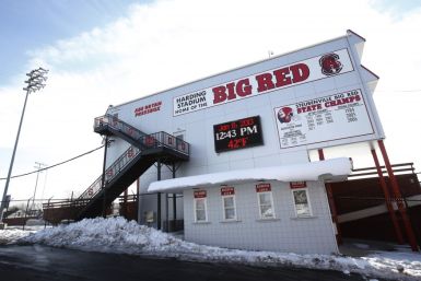 Harding Stadium, home of the Steubenville High Big Red football team sits in the middle of Steubenville, Ohio (Reuters)