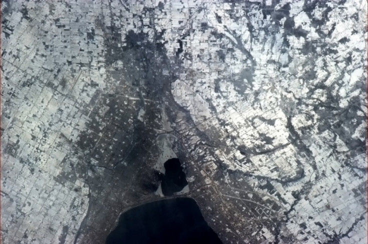 Hadfield's home state of Ontario as snapped by him from the ISS