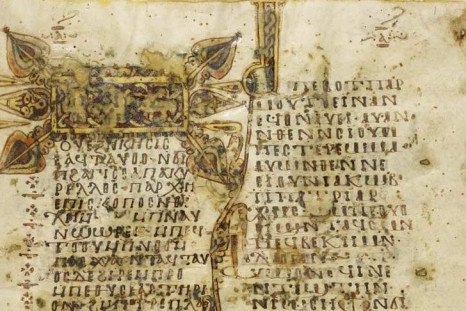 Fragment of text from Morgan Library