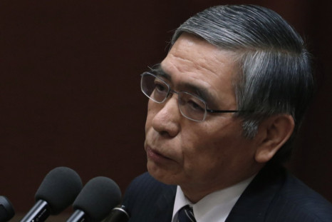 Bank of Japan's (BOJ) Governor Haruhiko Kuroda delivers a speech at a hearings session at the lower house of the parliament in Tokyo
