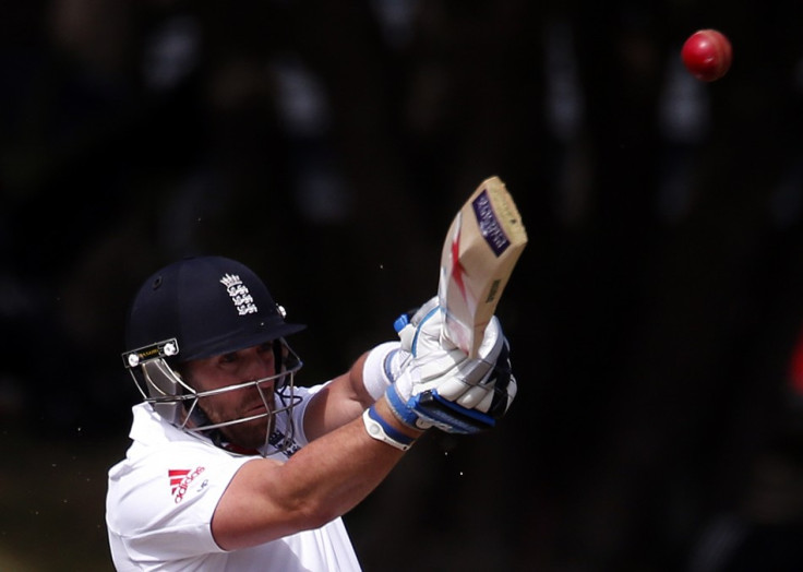 Matt Prior scored 82 on day two to help England reach 465