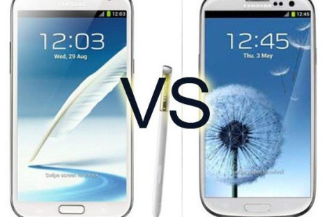 Samsung Galaxy S4 Vs Galaxy Note 2