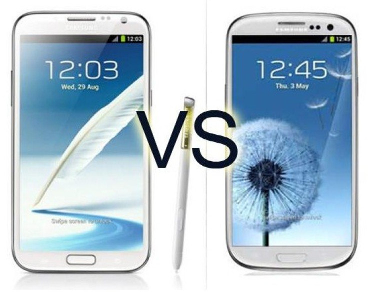 Samsung Galaxy S4 Vs Galaxy Note 2