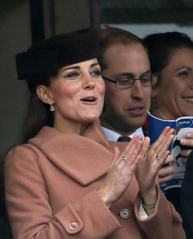 Kate Middleton appears at the final day of the Cheltenham Festival (Reuters)