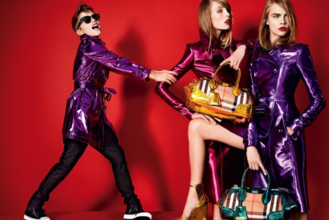 Romeo Beckham models for Burberry
