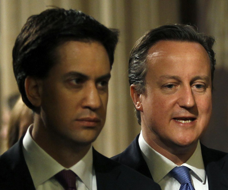 Ed Miliband (l) and David Cameron