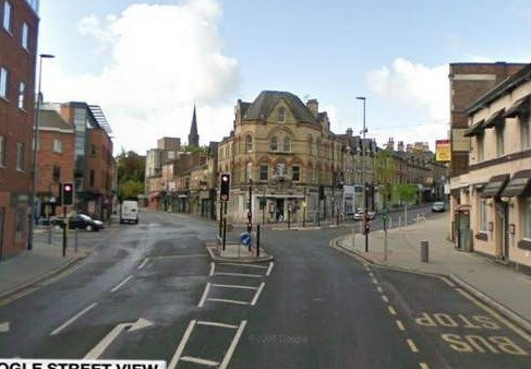 The attack took place in Railway Street, Manchester