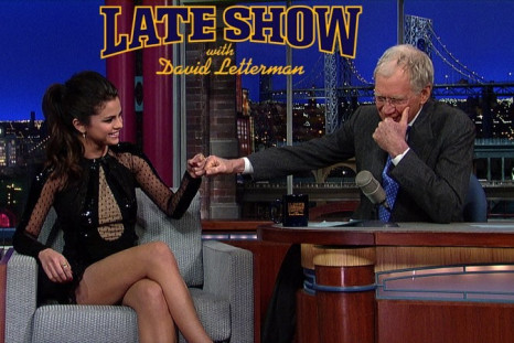 David Letterman and Selena Gomez share their common Justin Bieber bond.