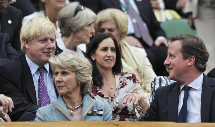 Boris Johnson (l) and David Cameron