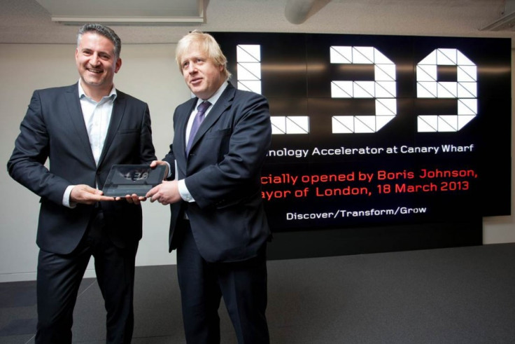 Eric van der Kleij and Mayor of London Boris Johnson