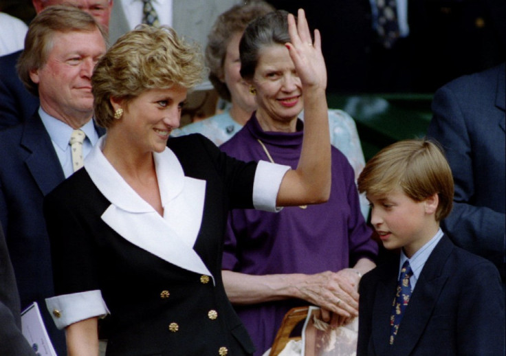 Prince William with his mother Princess Diana
