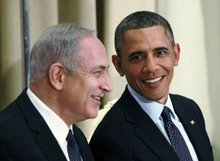 U.S. President Barack Obama is pictured with Israeli Prime Minister Benjamin Netanyahu