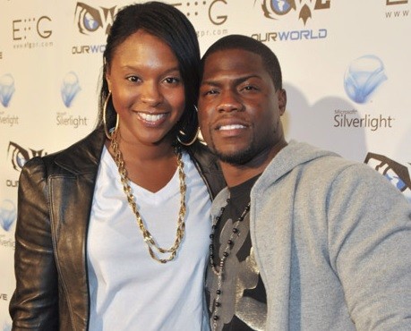Caption: Torrei Hart with her husband Kevin Hart