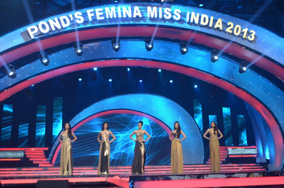 Femina Miss India 2013 top five contestants