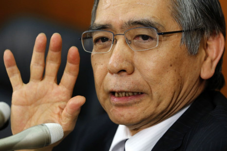 Bank of Japan Governor Kuroda speaks at a news conference