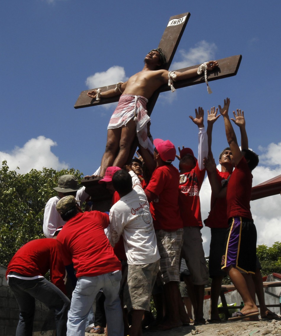 Good Friday 2013 Crucifixion penance ritual