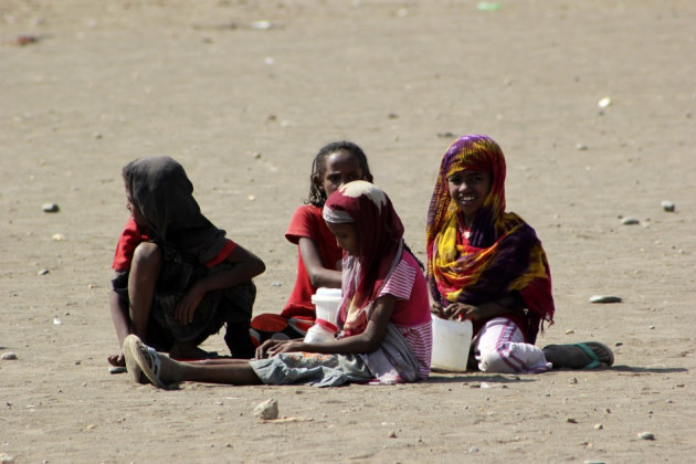 Refugee girls play during a visit by UN High Commissioner for Refugees Antonio Guterres to the Shagarab Eritrean Refugees camp at Kassala in East Sudan Refugee girls play during a visit by UN High Commissioner for Refugees Antonio Guterres to the Shagarab Eritrean Refugees camp at Kassala in East Sudan