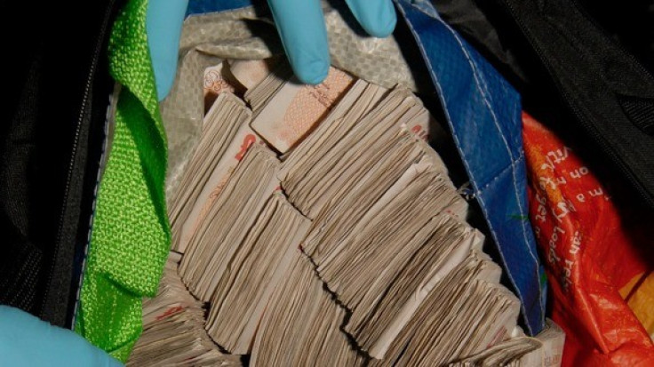 Drug money found in McFadden's garage (West Yorkshire Police)