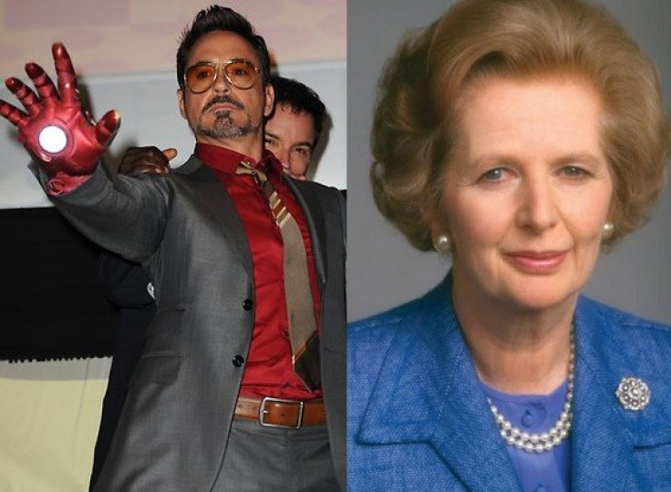 Robert Downey Junior and Margaret Thatcher