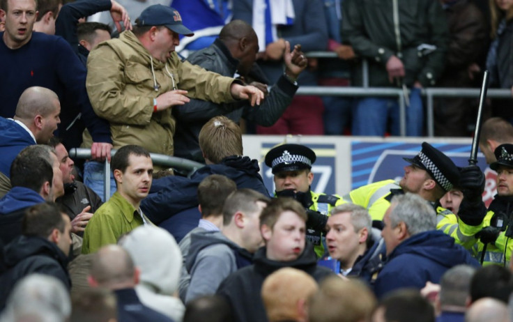 Trouble flared at Wembley among Millwall fans