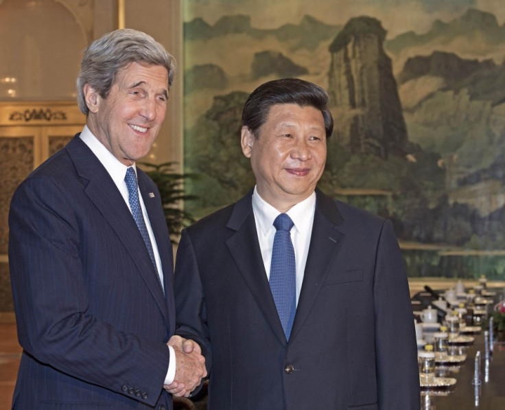 Kerry with Chinese Communist Premier Xi Jinping