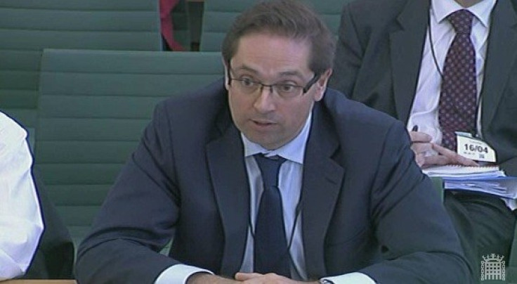 Paul Massara, CEO at RWE npower gives evidence at the Energy Energy and Climate Change Select Committee (Photo: Parliament TV)