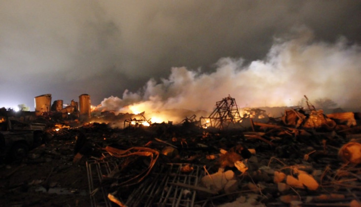 West Fertilizer Factory in ruins