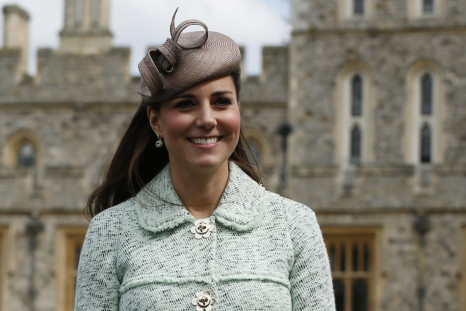 Britain's Catherine, Duchess of Cambridge attends the National Review of Queen's Scouts at Windsor Castle in Berkshire, near London April 21, 2013.