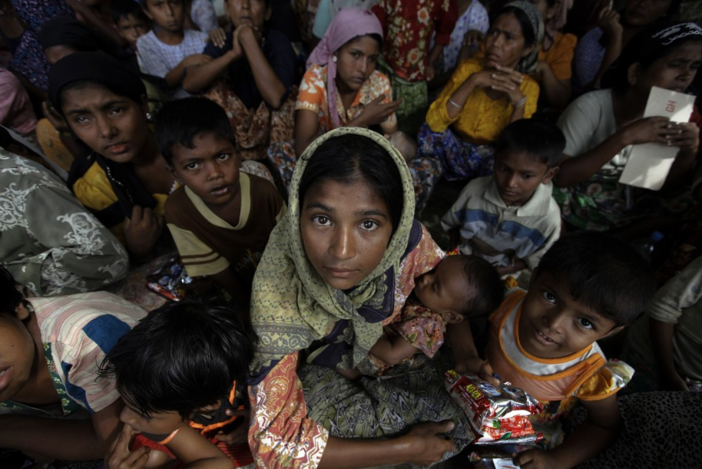 People displaced by the recent violence in the Kyukphyu township