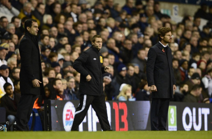 Roberto Martinez (L) and Andre Villas-Boas