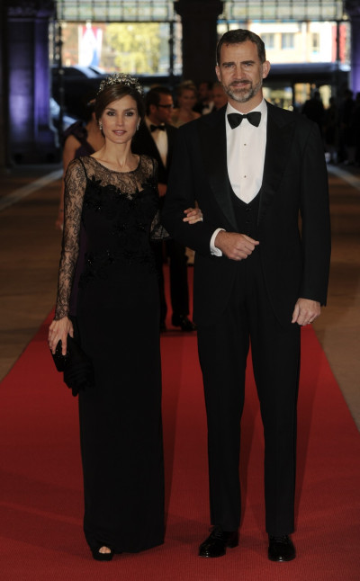 Spanish Princess Letizia and Her Husband Crown Prince Felipe