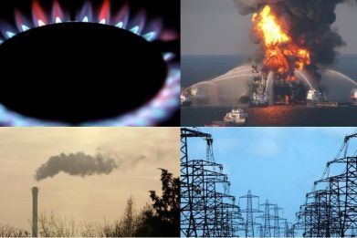 (L-R) Gas markets, safety in the Gulf of Mexico, carbon markets and the power industry have all experienced their own scandals. (Photos: Reuters)