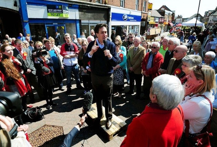 Ed Miliband on campaign trail