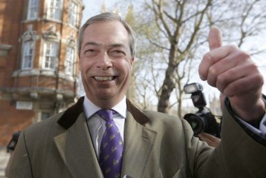 Winner? Nigel Farage salutes poll results