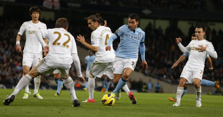 Carlos Tevez (2nd R)