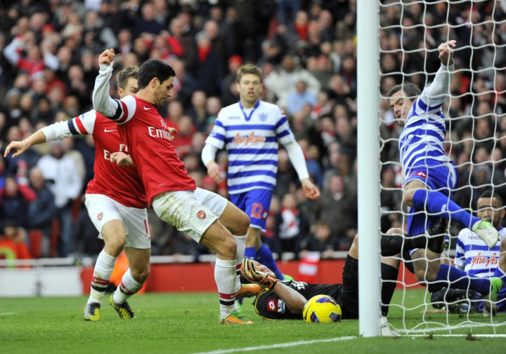 Mikel Arteta (2nd L)