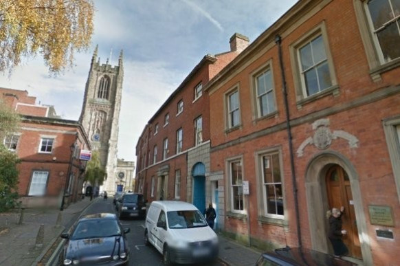 Kevin Gough’s decomposing body was discovered lodged halfway up a chimney at Moody and Woolley Solicitors. (www.24dash.com) Kevin Gough’s decomposing body was discovered lodged halfway up a chimney at Moody and Woolley Solicitors. (www.24dash.com)