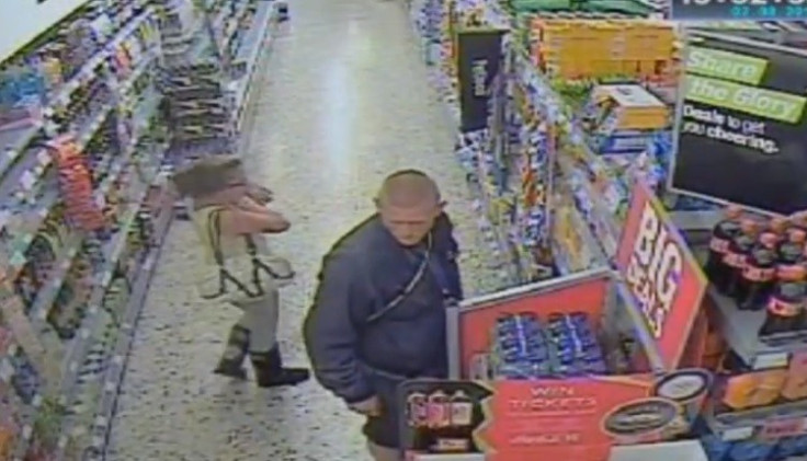 CCTV footage of Tia Sharp with Stuart Hazell from 2 August 2012, the day before she went missing