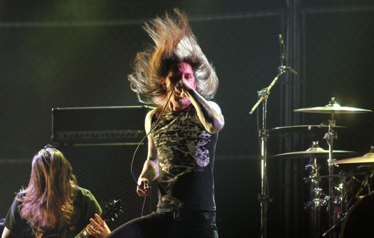 As I Lay Dying performing at the 2nd annual Golden Gods awards in Los Angeles (Reuters)