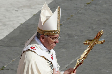 Pope Francis led a canonization mass in Saint Peter's Square at the Vatican on 12 May 2013